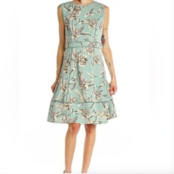 Karl Lagerfeld floral patterned A-line dress - Picture 1 of 6